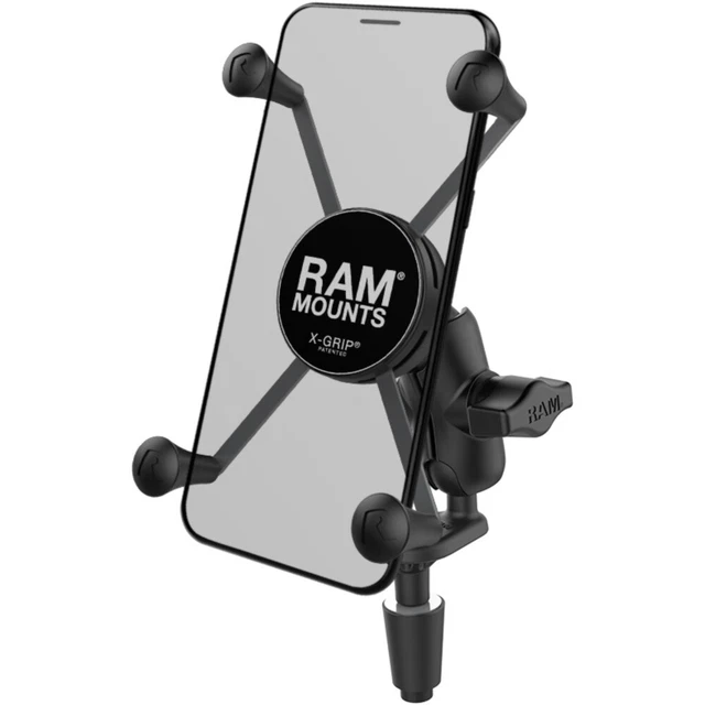 RAM MOUNTS XGRIP® SHORT Arm Phone Holder with Fork Stem Base Large
